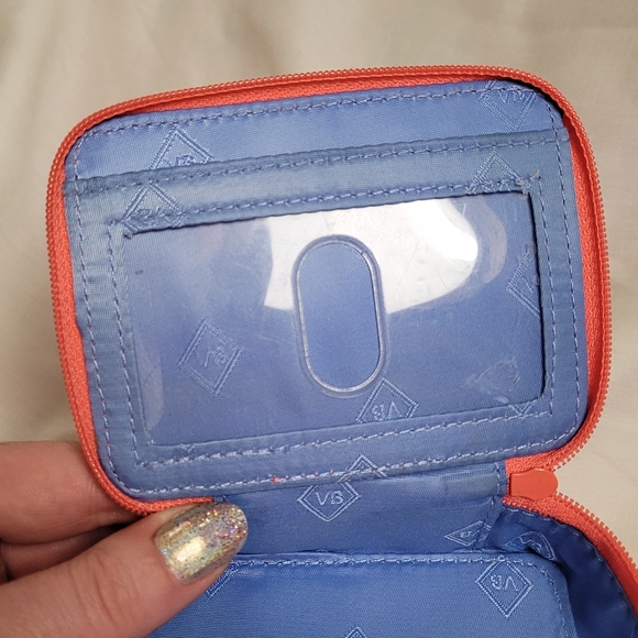 Vera Bradley Coral Floral mini jewlery case/ zip wallet/ pill case - Picture 7 of 13